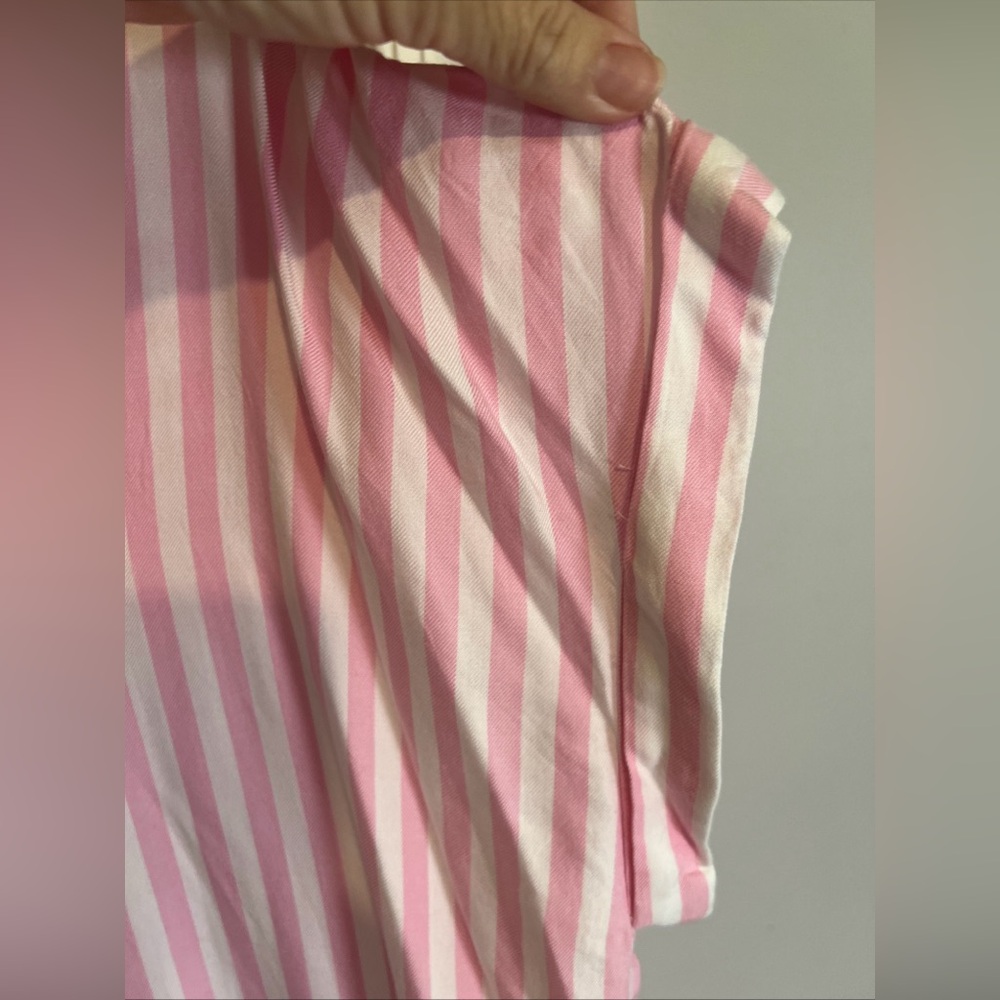 Beach Lunch Lounge Womens Top Size X-Large Pink Stripe Dolman Popover - Picture 6 of 8